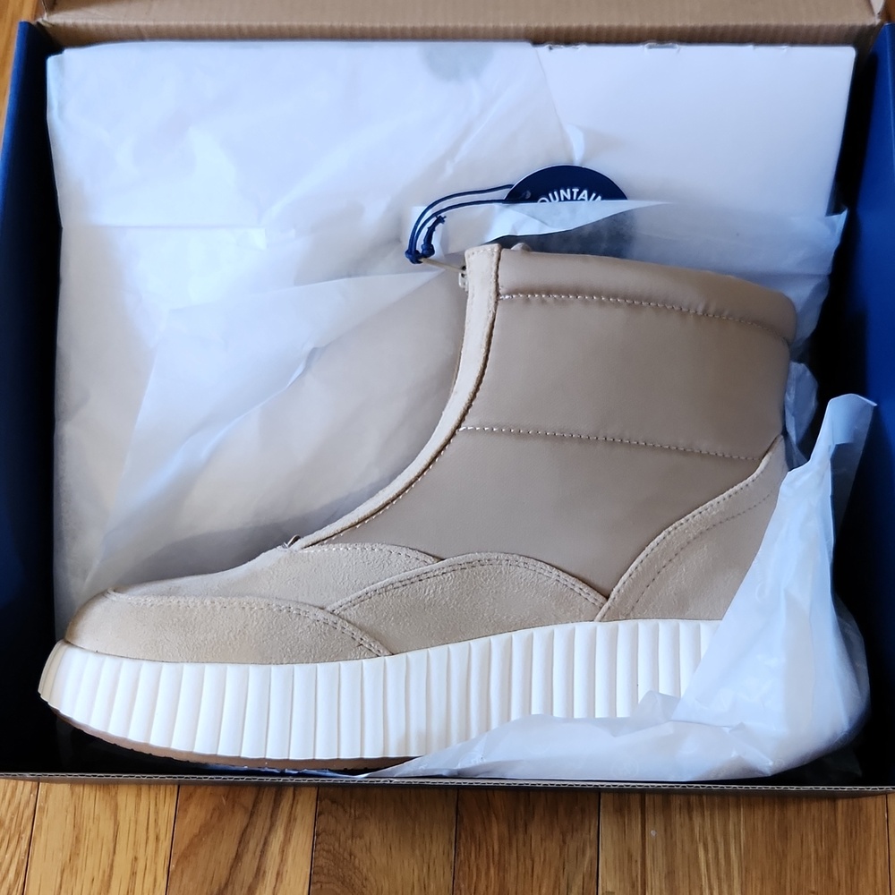 White Mountain Water Resistant Front Zip Downtown Sneaker Boots NWT Size 9.5 M - Picture 6 of 10